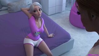 Teen dickgirl loses virginity - 3D Sex