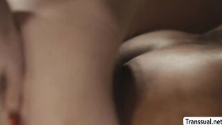 Trans Tori Easton interracial bareback