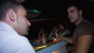 Super group sex inside the disco with butt fucking
