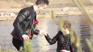 adorable Bella Grey gets tight anus spread