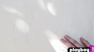 Sexy small tits hippie teen posed naked