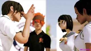 Schoolgirls Waiting for Cock - 3D Hentai
