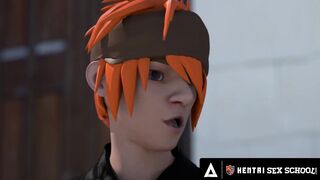 ANIMATED SEX UNIVERSITY - Anime Students Boned Into Outdoors and