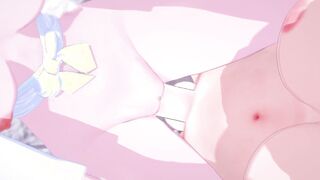 Princess Elsa gets pounded on snow by futanari Anna -
