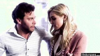 PlainTaboo.com - Bro lures blonde date inside bed with a lie