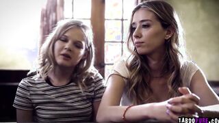 Taboopure.com - Counselor convincing eighteen Haley Reed and Coco Lovecock to stop fighting through sex