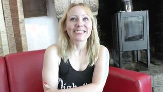 This bi-curious blonde doesn't just need a rough dick but she needs a beautiful vibrator inside her butt