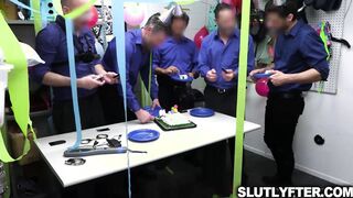 Slutlyfter.com - Minxx Marley getting screwed rough by these officers and she starts to enjoy that dicking