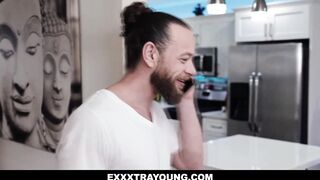Brad Newman is a lucky housesitter when he gets the attention of incredible hot Emma Starletto dolled up as a white slutty cat who wants some cock.