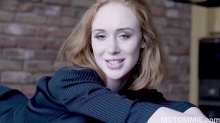 hot red haired 18 yo Lenina Crowne gets fuck into her african mini dress and gets creampied