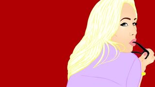 Blonde crazy sexy thick skinny Hot Austin Taylor fucks and blows into interracial anime parody POV