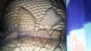 cheating lover hard screwed and creampied by big black cock wearing bodystocking so Bae for the bull