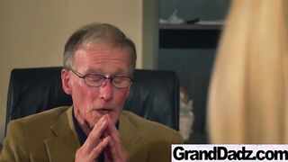 Milking older grandpa