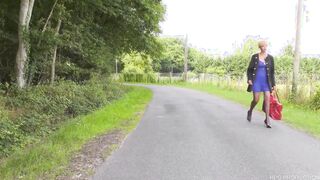 Sex Party inside the countryside, two chicks , four dicks, Huge ebony penis