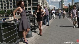 German babe humiliated on the streets