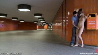 German babe humiliated on the streets