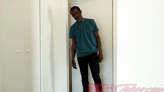 Tiny Skinny Teens Has to Try Step-Dad's big black cock - Lola Fae -