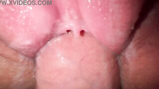 I fuck my freaky stepsister, tight creamy cunt and close up jizzed