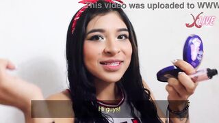 Karina is so hungry for dick that she has an sex party with 3 deep blowjobs
