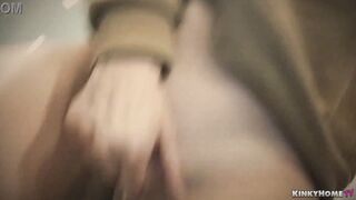 Masturbate into train bathroom