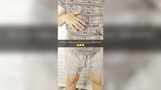 Pregnant hotwife with a big jugs covered into body writing love to cheat with you! - Milky Mari