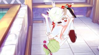 Genshin Impact Cartoon - Kazuha x Kuki Shinobu Hardsex - Japanese chinese Manga Cartoon Game Porn