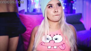 Colombian with a wonderful face is a whore inside bed and when she has a rough dick next to her