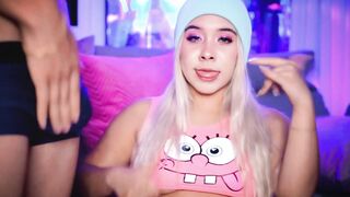 Colombian with a wonderful face is a whore inside bed and when she has a rough dick next to her