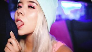 Turned On blonde with adorable face seduces her partner's dick for you
