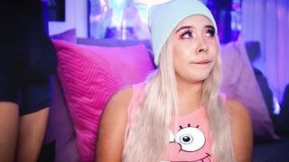 Freaky blonde is desperate to put her bf's penis into her mouth