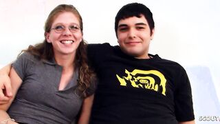 Loser Cuckold boyfriend view his Red Haired Geeks Gf have Hot with bbc