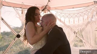Deeper.Hippy Kelsi Monroe shows businessman the wild life