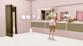 Sims four. Sensual College. Part two - Wc cheating (Penthouse parody)