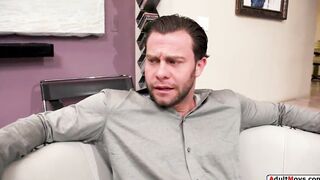 AdultMovs.com - Big Titted MILF Mona Azar throated n titfuck