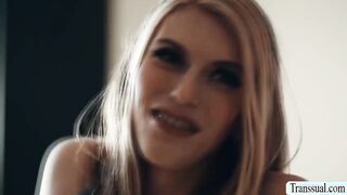 TS stepmom barebacks her mad TS stepteen
