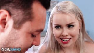 Teenagers goddess (Haley Spades) Shows How Filthy She Is While Sliding Her Soak Snatch On (Brat's) Dick - MileHigh