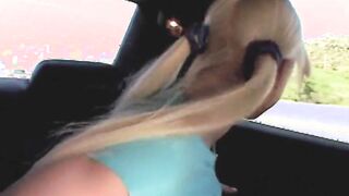 Lil Lexy Finger Fuck her vagina at Vehicle