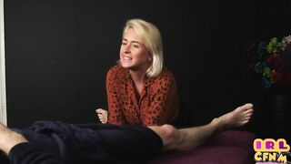CFNM amateur old blows and jerks rough dick till jizz
