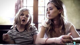 Counselor propitiated 2 blonde dyke 18 yo Coco Lovelock and Haley Reed