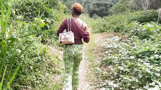 hiking inside the ebony forest with a cameroonian pornstar - Ebony african women fantasy