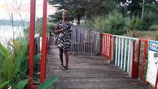 hiking inside the ebony forest with a cameroonian pornstar - Ebony african women fantasy