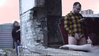 Weird guy spied on a lovers filming a private movie