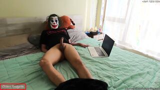 Police discover the Joker masturbating into his panties - He ends up with semen on his face - TRAILER