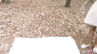 German Amateur Lesbians Outdoor Double Vibrator Filthy Talk Sex