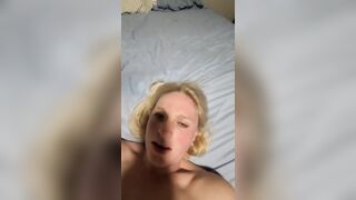 Pregnant Blonde Addicted to Anal!