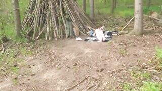 Cute German cunt with mouth Boned While sunbathing naked