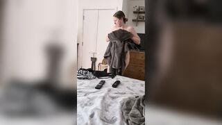 Milf Gets Naked inside Front of Step Son Shows him what
