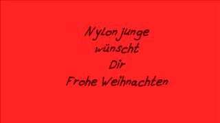 Nylonjunge wünscht Dir Frohe GEILE Weihnachten