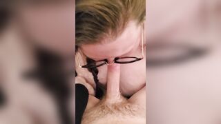 Roommates Bf Jizzes on my Jugs BBW Glasses