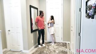 He Ass Fucks 19 Year Old And Her cougar Stepmom's Red Haired Pussy